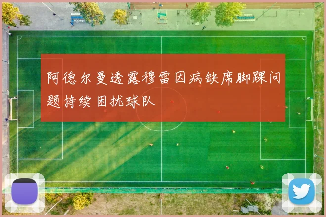 阿德尔曼透露穆雷因病缺席脚踝问题持续困扰球队