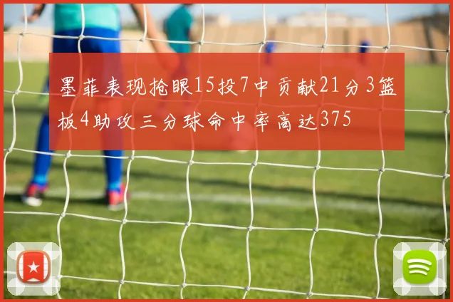 墨菲表现抢眼15投7中贡献21分3篮板4助攻三分球命中率高达375